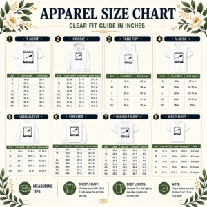 Size chart for Original Here'S A Really Old Picture Of Me with measurements in inches and cm