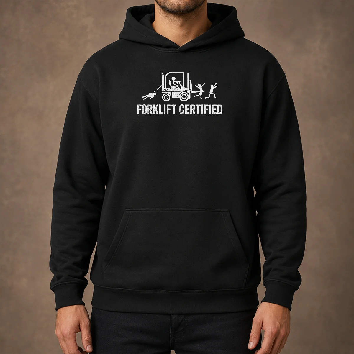 Original Hot Forklift Certified Forklift Operator Funny Humor Hoodie