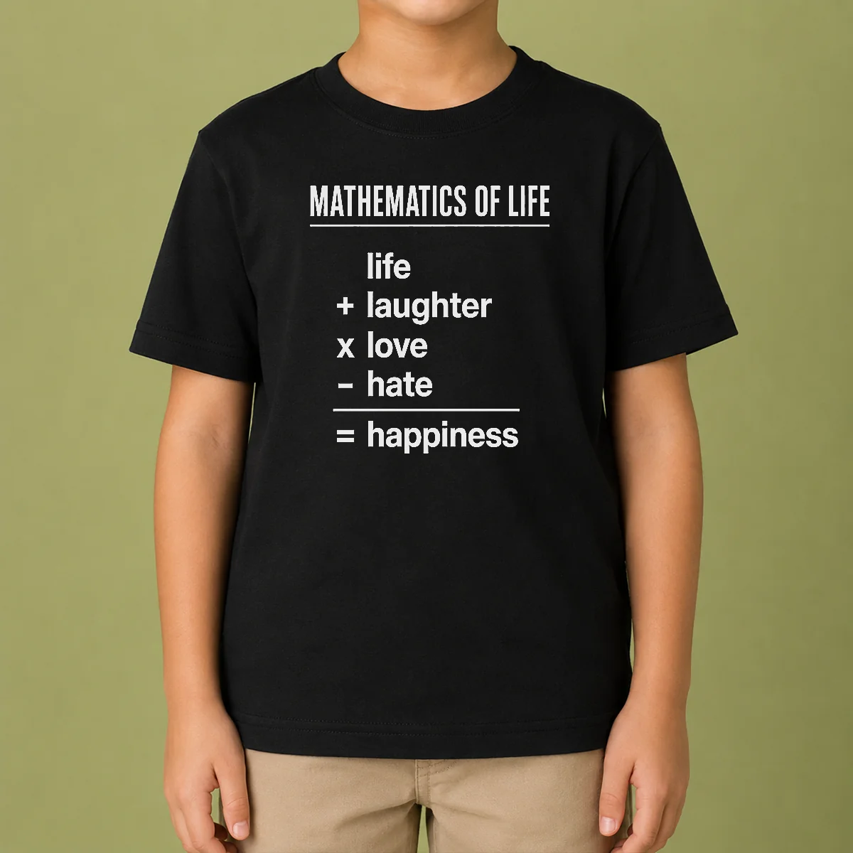 Original Mathematics Of Life Kids T-Shirt