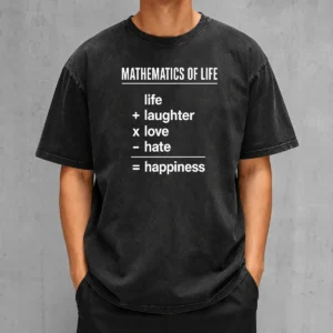 Original Mathematics Of Life Washed T-Shirt