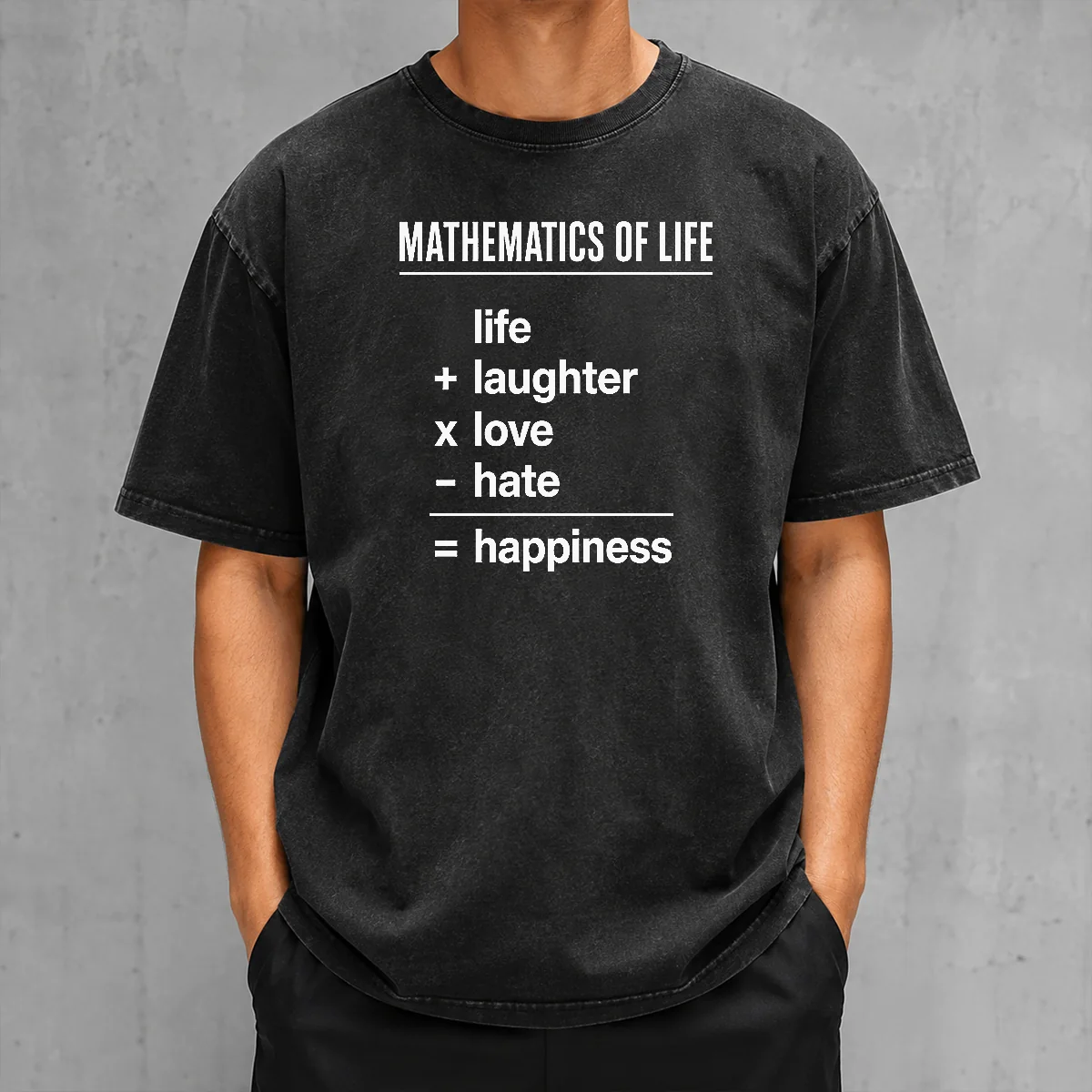 Original Mathematics Of Life Washed T-Shirt