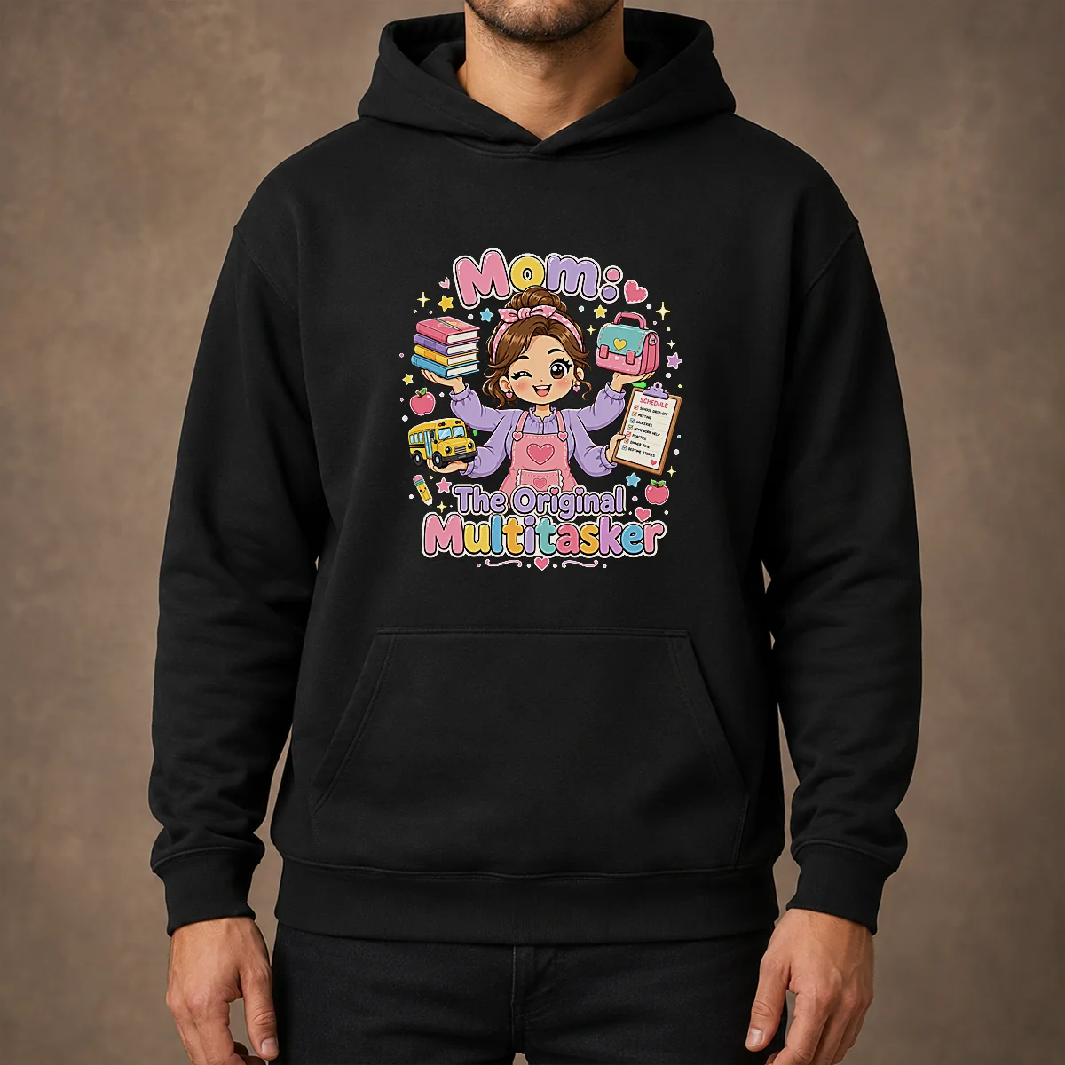 Original Multitasking Mom Kawaii Hoodie
