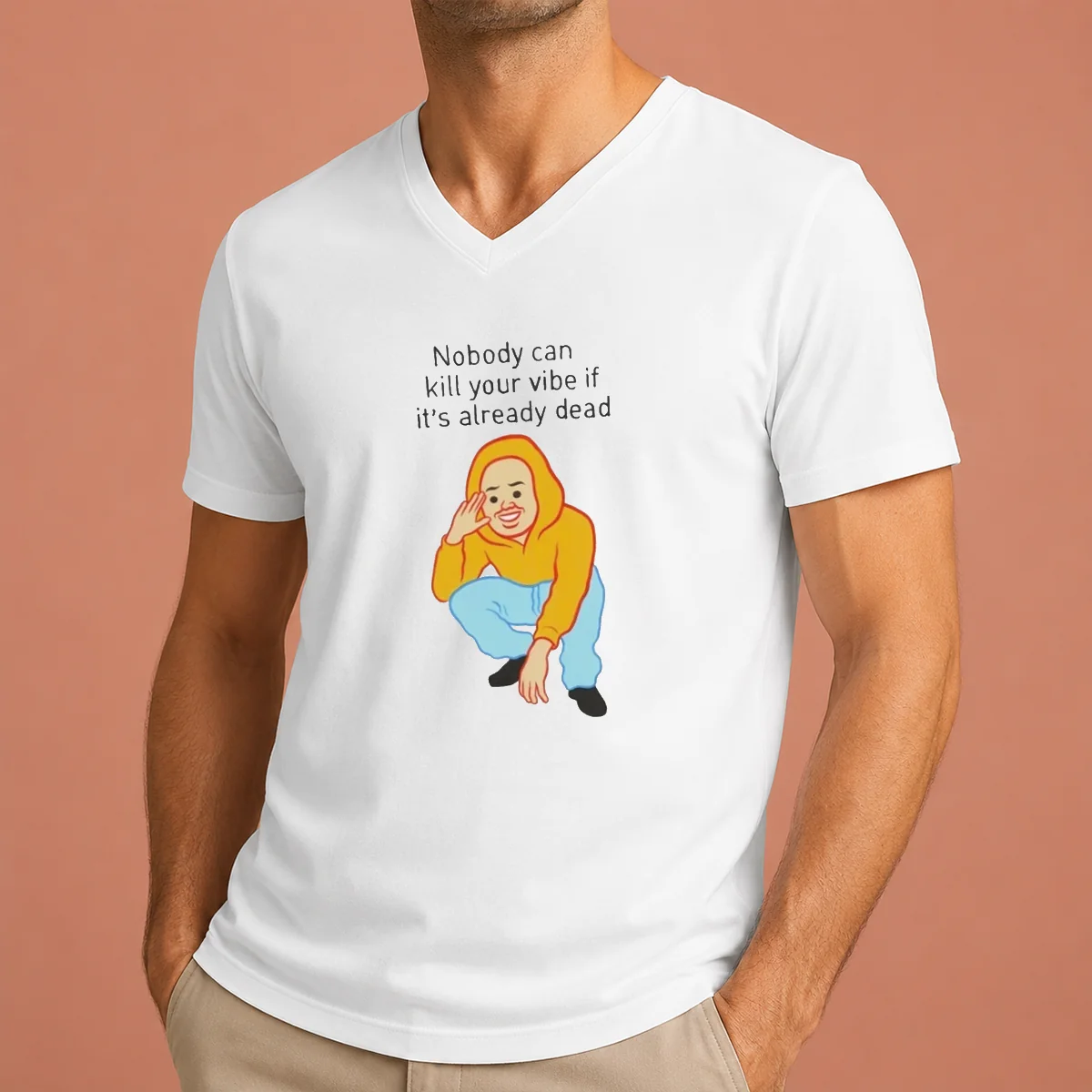 Original Nobody Can Kill Your Vibe V-Neck Shirt Original Nobody Can Kill Your Vibe V-Neck Shirt