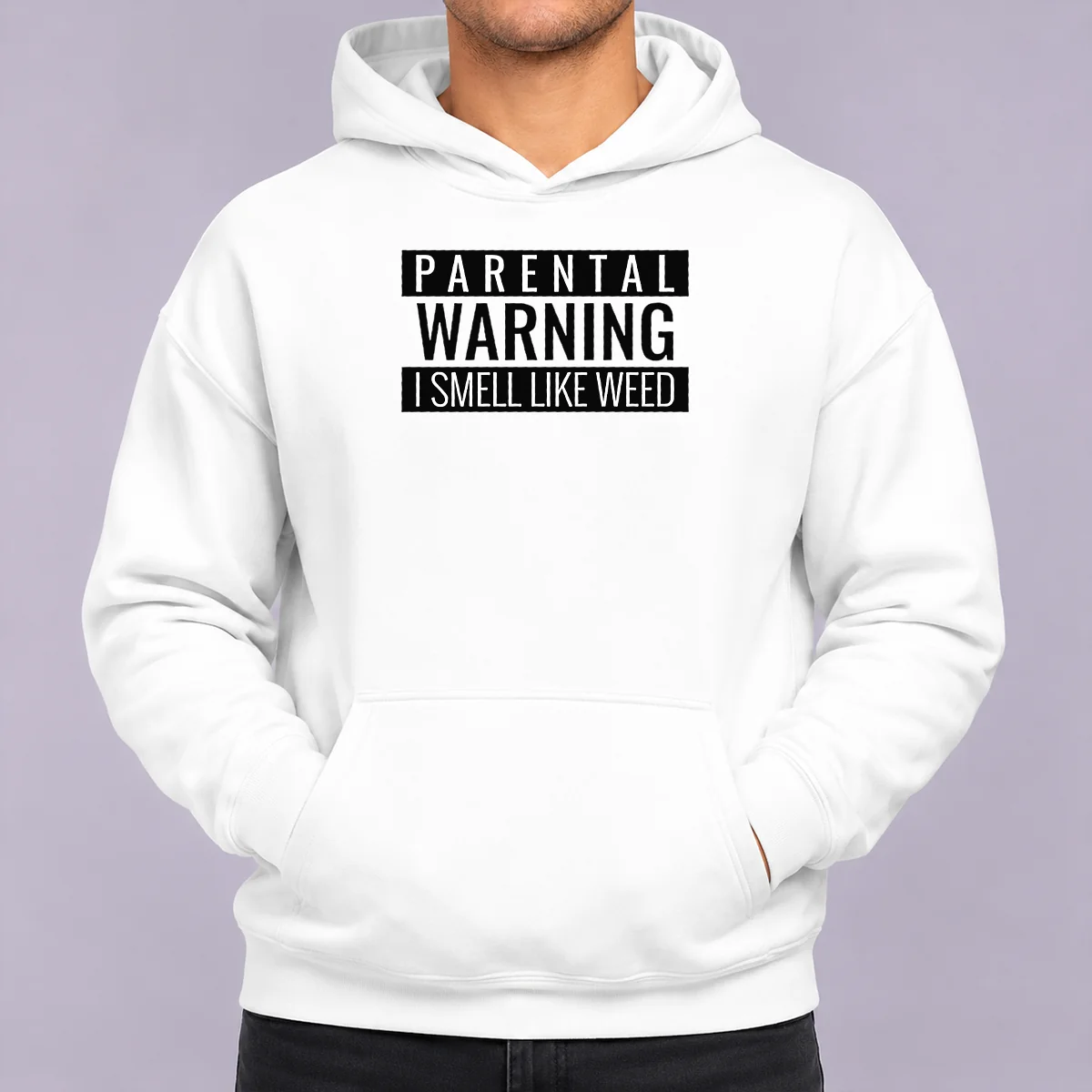 Original Parental Warning I Smell Like Weed Hoodie