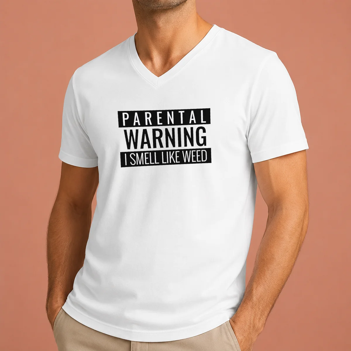 Original Parental Warning I Smell Like V-Neck Shirt Original Parental Warning I Smell Like V-Neck Shirt
