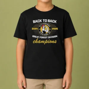Original Pittsburgh Riveters SC Back To Back Green Forest Champs Kids T-Shirt