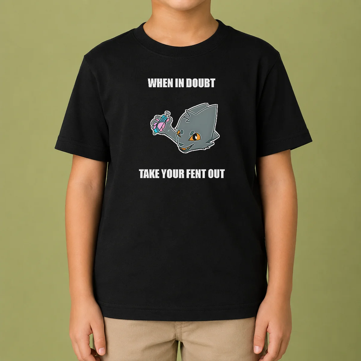 Original When In Doubt Take Your Fent Out Kids T-Shirt