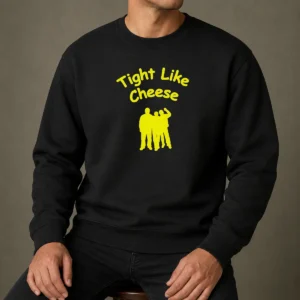 Original Workaholics Anders Blake Adam Tight Like Cheese Friendship Crew Sweater
