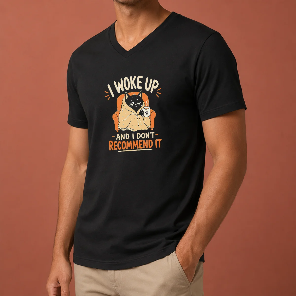 Perfect Awesome I Woke Up And V-Neck Shirt Perfect Awesome I Woke Up And V-Neck Shirt