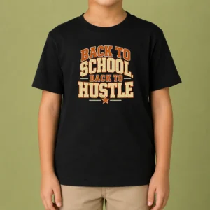 Premium Back To School Hustle Vintage For Students And Teacher Kids T-Shirt