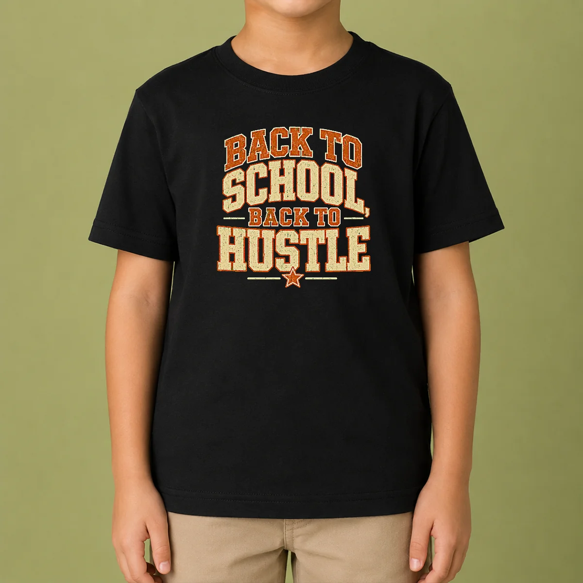 Premium Back To School Hustle Vintage For Students And Teacher Kids T-Shirt
