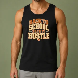 Premium Back To School Hustle Vintage For Students And Teacher Tank Top