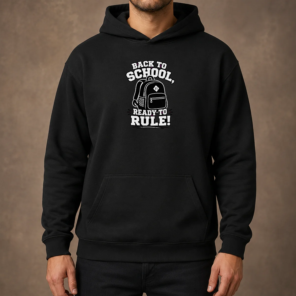 Premium Back To School Ready To Rule Silhouette Hoodie