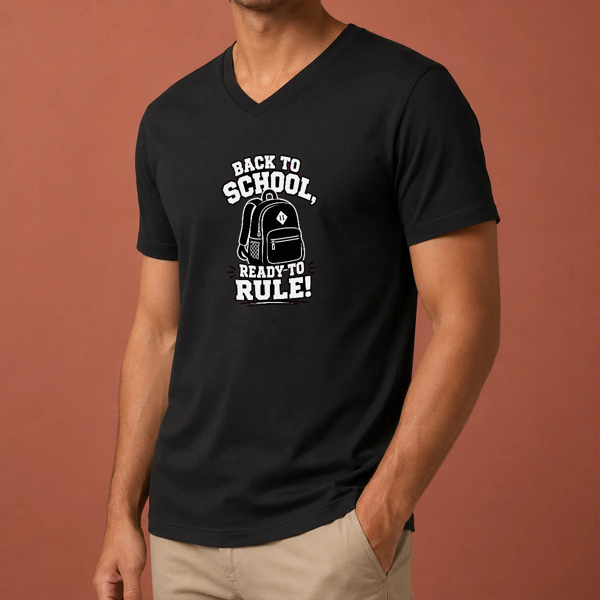 Premium Back To School Ready To V-Neck Shirt Premium Back To School Ready To V-Neck Shirt