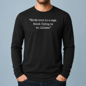 Premium Birds Bron In Cage Long Sleeve Shirt