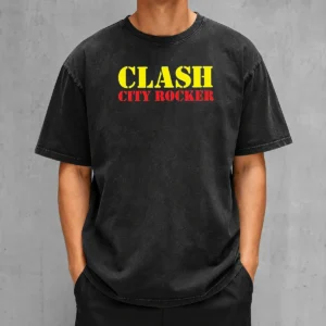 Premium Clash City Rocker Washed T-Shirt