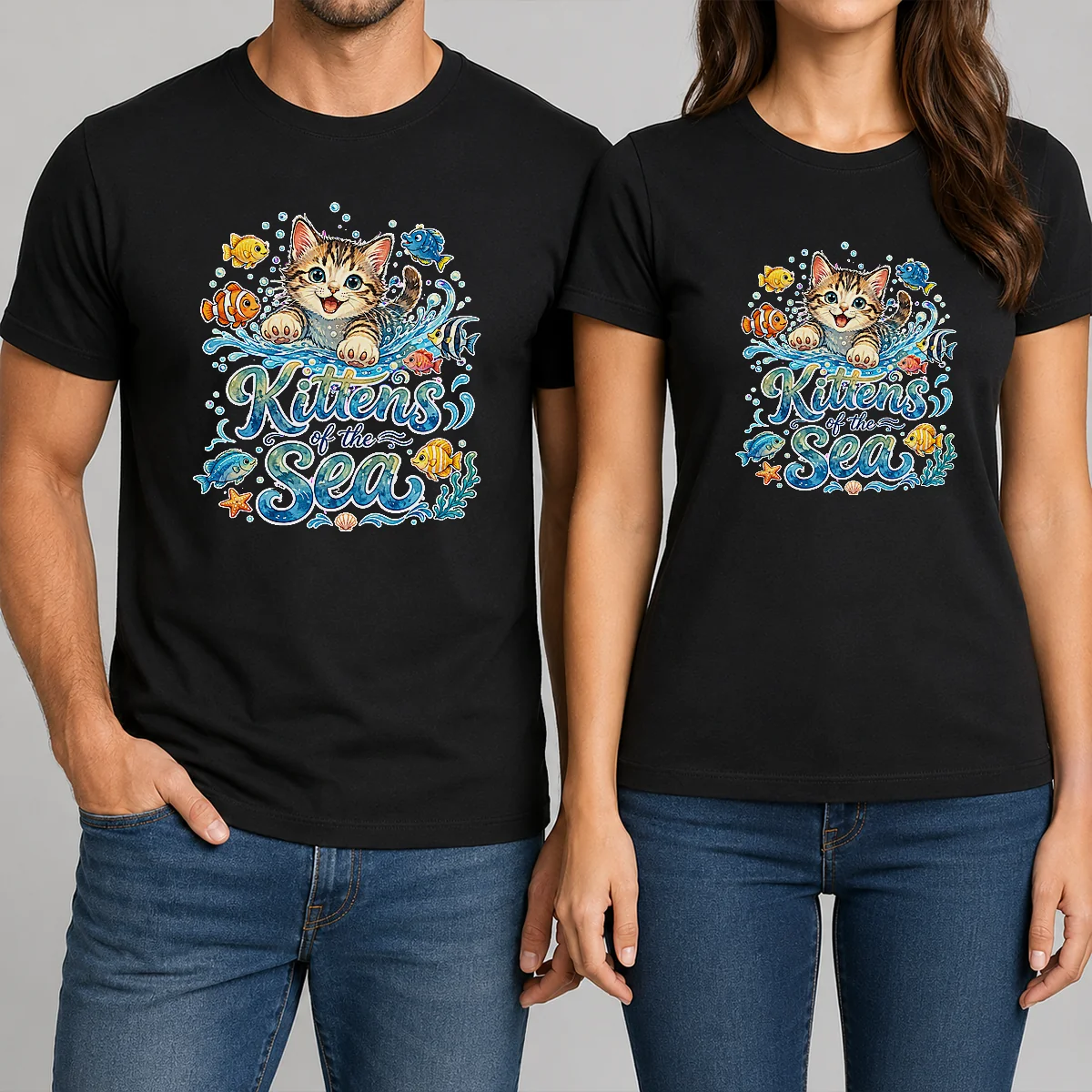 Premium Cute Kittens Of The Sea Shirt Premium Cute Kittens Of The Sea Shirt