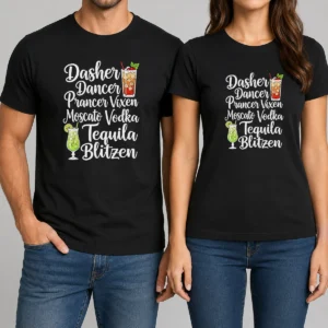 Premium Drinks Cocktail Glass Dasher Dancer Prancer Vixen Moscato Vodka Tequila Blitzen