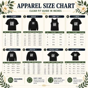 Size chart for Premium I Am Not Gay But 20 Dollars Is 20 Dollars Meme with measurements in inches and cm