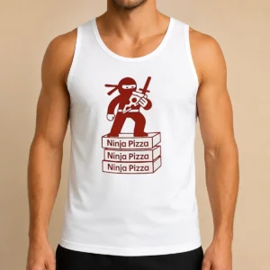 Premium Ninja Pizza Ninja Pizza Ninja Pizza Ninja Pizza Standing On Boxes Tank Top
