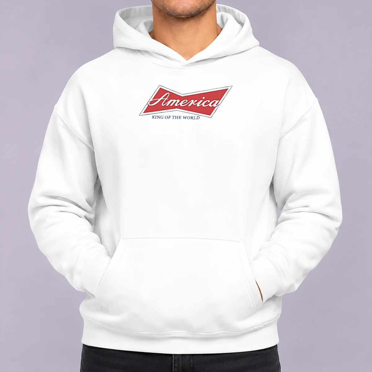 Premium Pretty America King Of The World Patriotic USA Hoodie