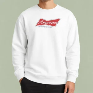Premium Pretty America King Of The World Patriotic USA Sweater