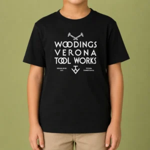 Premium Woodings Verona Tool Works Established 1873 Pennsylvania Kids T-Shirt