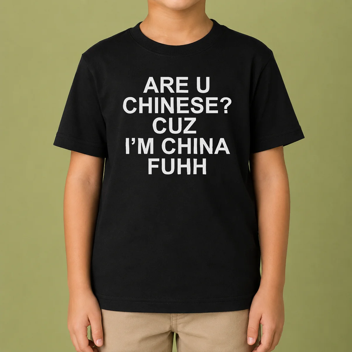 Pretty Are U Chinese Cuz I'M China Fuhh Kids T-Shirt