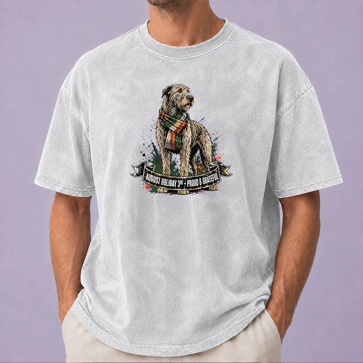 Pretty August Holiday Ireland Family Gift Streetwear Washed T-Shirt