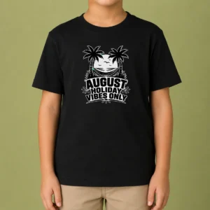 Pretty August Holiday Silhouette Vibes For Summer Lovers Kids T-Shirt