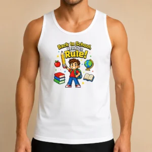 Pretty Back To School Pixel Pride Kids Tank Top