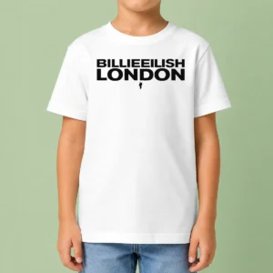 Pretty Billie Eilish London Tour Concert Music Kids T-Shirt