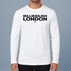 Pretty Billie Eilish London Tour Concert Music Long Sleeve Shirt