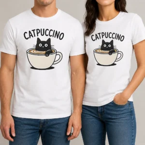 Pretty Catpuccino Black Cat In A Coffee Cup Cappuccino