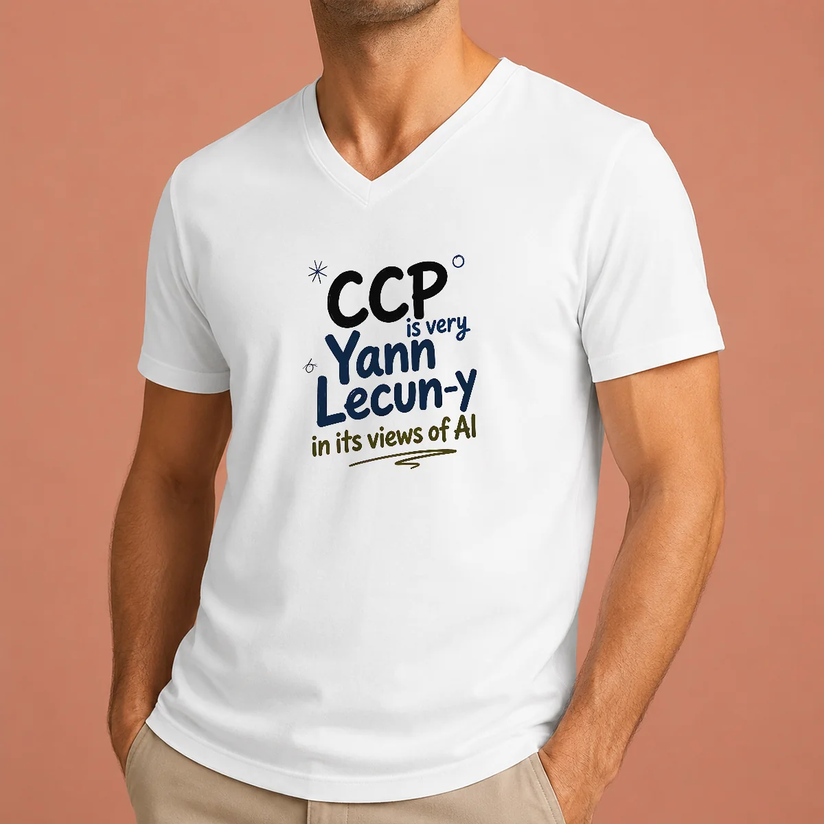 Pretty CCP Is Very Yann Lecun V-Neck Shirt Pretty CCP Is Very Yann Lecun V-Neck Shirt