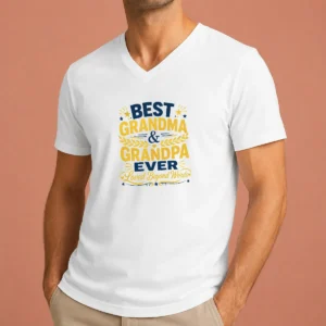 Pretty Good Grandparents Day Typography Family Love V-Neck Shirt