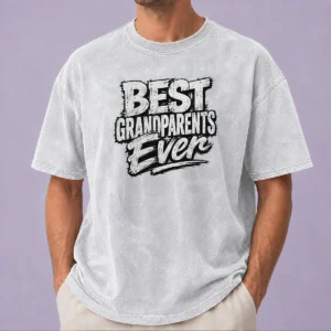 Pretty Grandparents Day Best Grandparents Ever Streetwear Washed T-Shirt