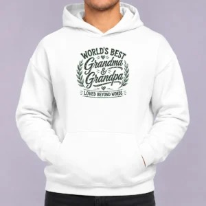 Pretty Grandparents Day Gratitude Sketch Loved Grandchild Hoodie