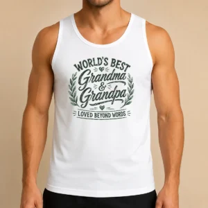Pretty Grandparents Day Gratitude Sketch Loved Grandchild Tank Top