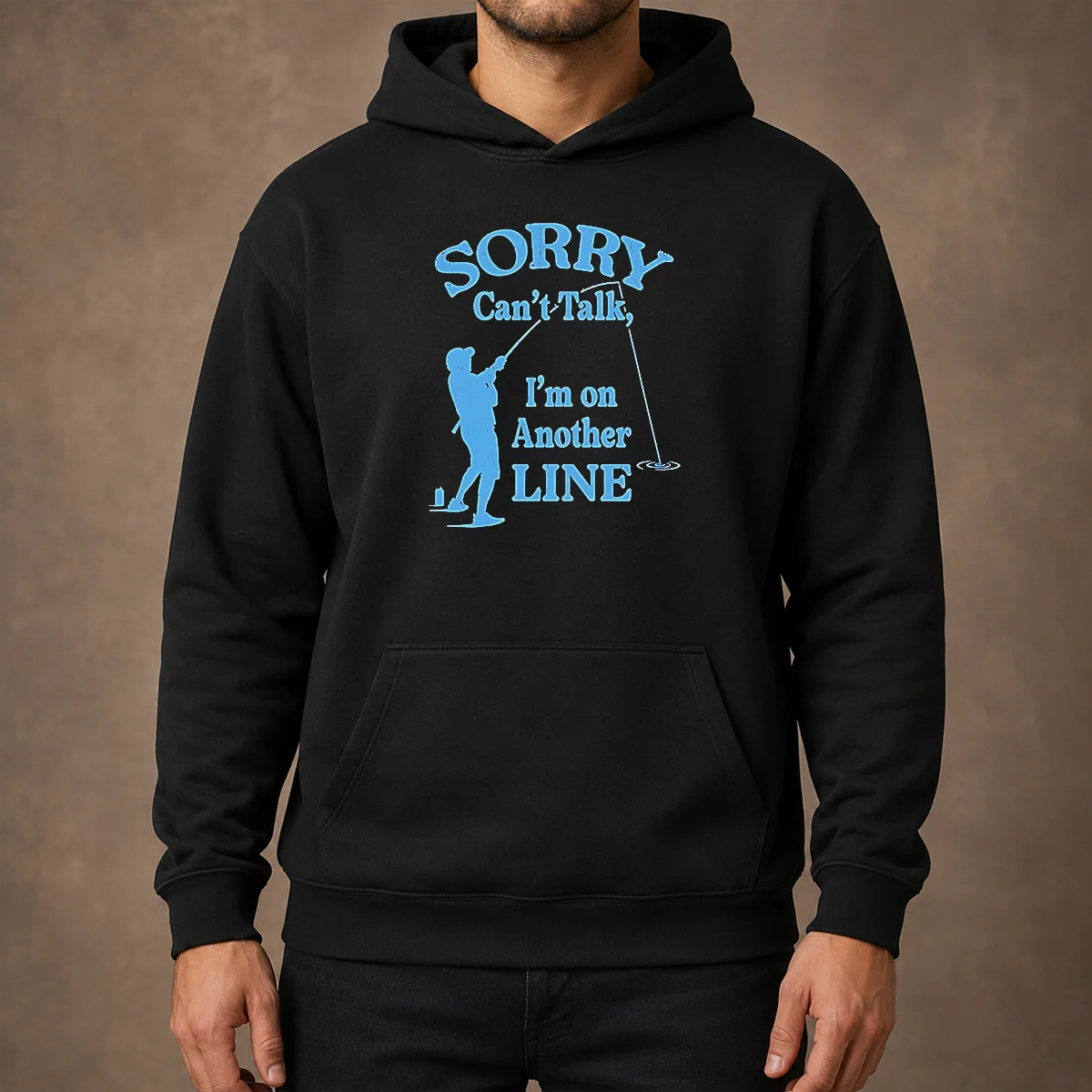 Pretty Hot Sorry Can't Talk I'm On Another Line Fishing Retro Shirt - Image 5
