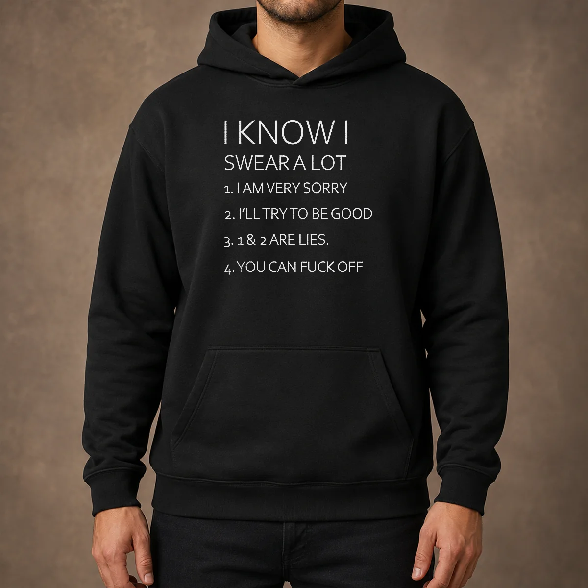 Pretty I Know I Swear A Lot I Am Very Sorry I'Ll Try To Be Good 1 And 2 Are Lies You Can Fuck Off Hoodie