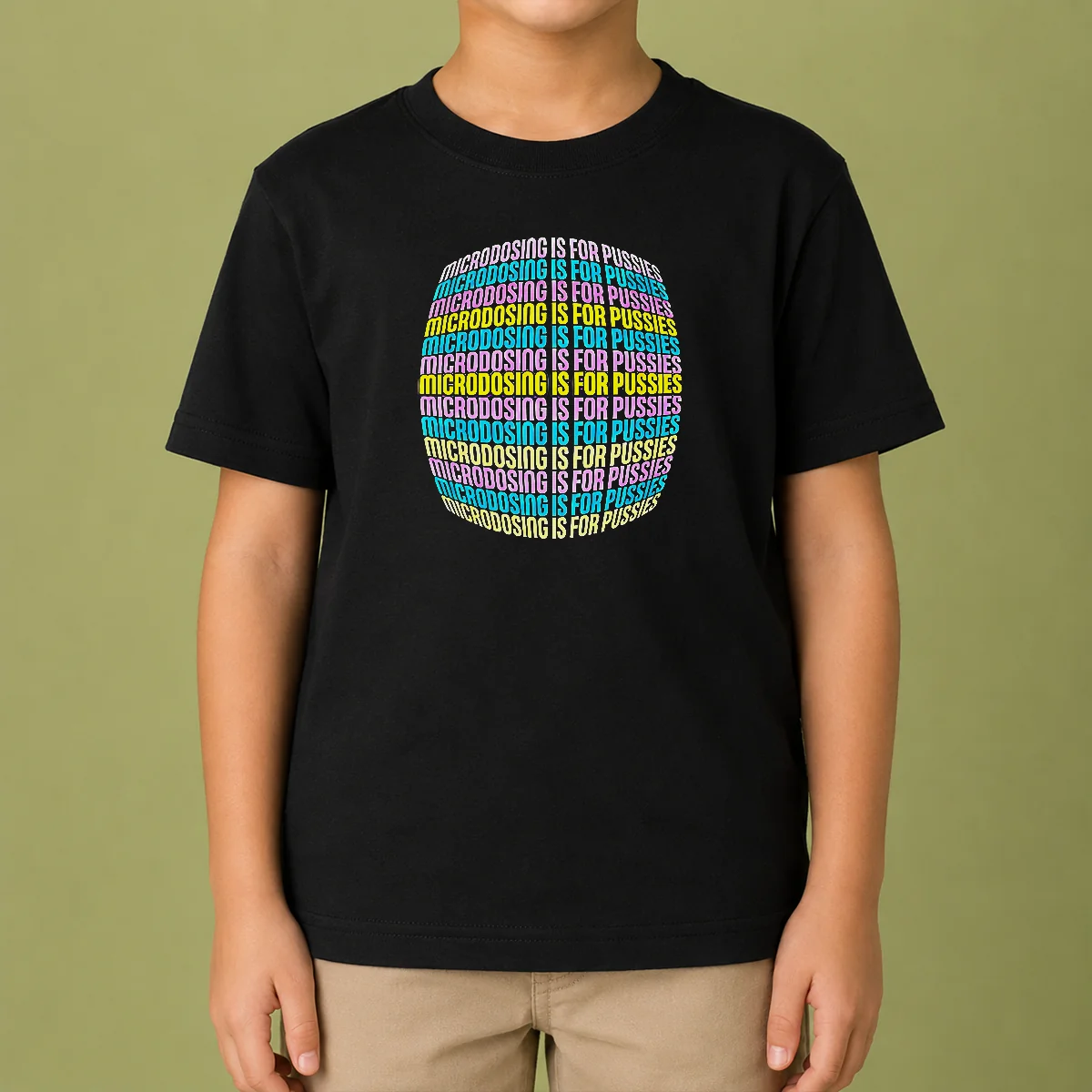 Pretty Microdosing Is For Pussies Kids T-Shirt