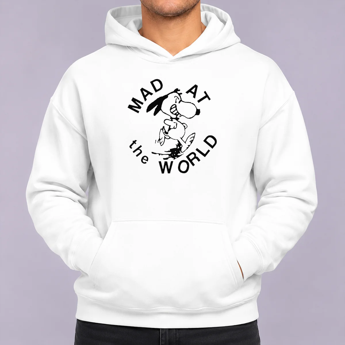 Pretty Snoopy Peanuts Mad At The World Hoodie