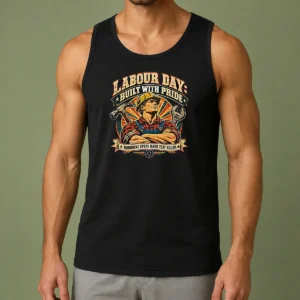Pretty Vintage Style Labour Day Holiday Tank Top