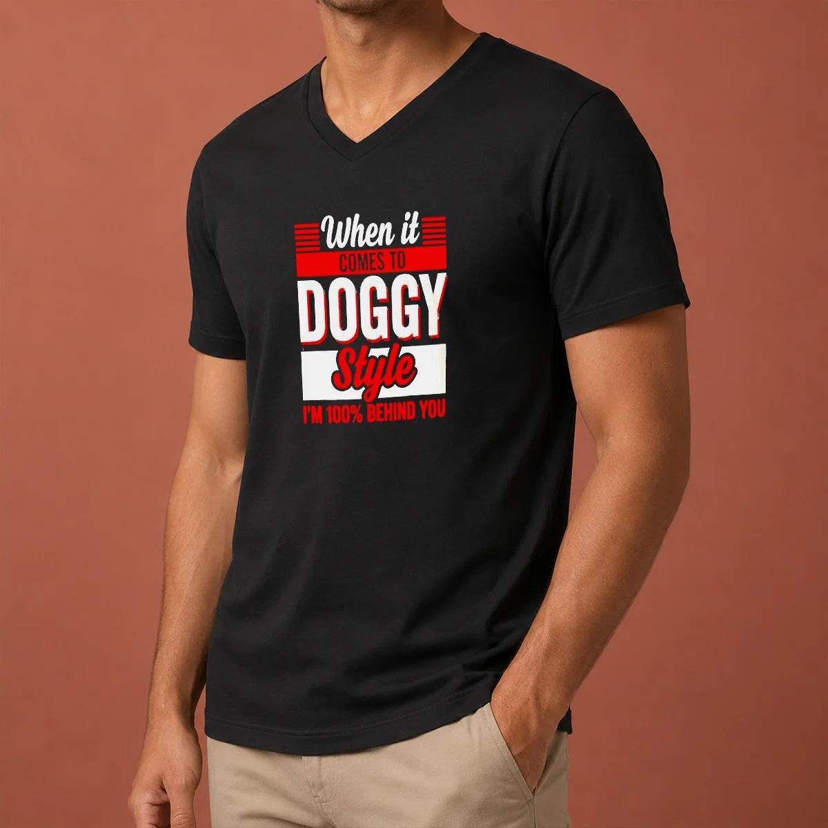 Pretty When It Comes To Doggy V-Neck Shirt Pretty When It Comes To Doggy V-Neck Shirt