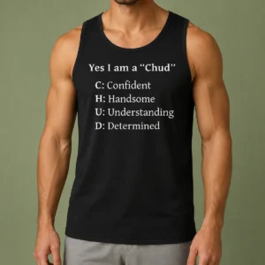 Pretty Yes I Am A CHUD Shirt Confident Handsome Understanding Determined Tank Top