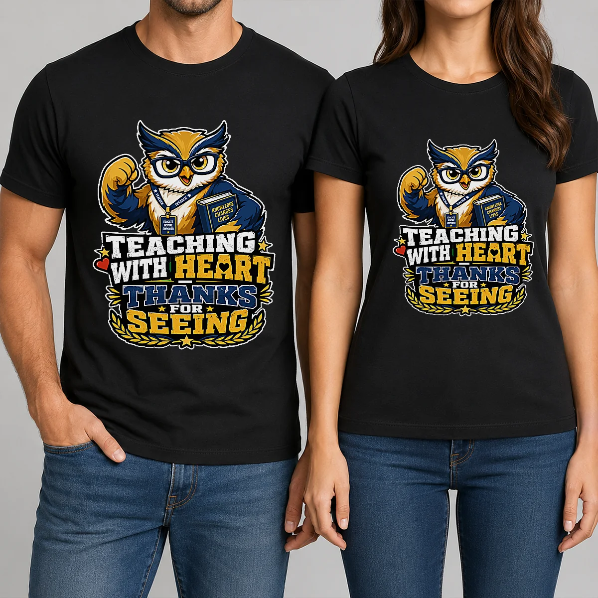 Teaching With Heart Owl Mascot Shirt Shirt Teaching With Heart Owl Mascot Shirt Shirt