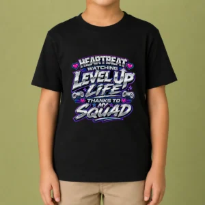 Thanks To My Squad Level Up Life Tee Kids T-Shirt