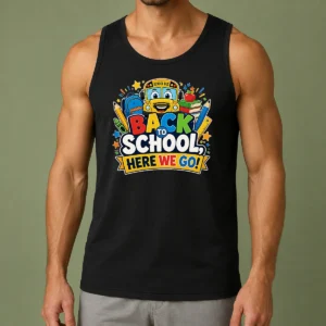Top Back To School Excitement Vector Tank Top