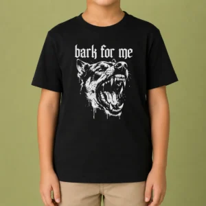 Top Bark For Me Sarcastic Dog Kids T-Shirt